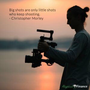 Big shots are only little shots who keep shooting. Christopher Morley